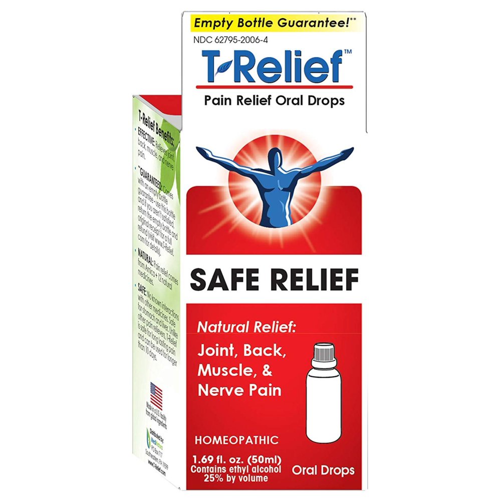 TRelief Pain Relief Oral Drops Homeopathic Formula with Arnica for
