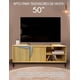 thumbnail image 2 of RED VELVET Mueble para TV Moderno, Color Madera Clara, 2 Estantes y 2 Puertas, Base Metálica Negra, 2 of 7