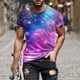 thumbnail image 1 of Tops para hombre, blusas y camisas de manga corta con cuello redondo para hombre. Camiseta casual de manga corta con cuello redondo y estampado de cielo para hombre. Blusa para hombre., 1 of 5