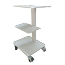 Techtongda Dental Equipment Doctor Dentist Trolly Medical Steel Cart Trolley 3-Tier