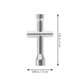 thumbnail image 2 of OUNONA 10Ud Llave De Cruz Plata De Aleación Para Reparación Y Portátil, 2 of 6