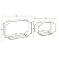 thumbnail image 2 of Kate and Laurel Ciel Modern Horizontal Shelves, Set of 2, Silver, Decorative Glam Wall Decor for Storage and Display, 2 of 7
