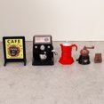 thumbnail image 2 of Set de cafetera con muebles de casa de muñecas en miniatura, 8 piezas, 2 of 3