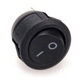thumbnail image 3 of xinxinxx 5pcs Mini Round Boat Rocker Power Switches 12A/250V 2 Pin ON-OFF Plastic Push Button Switch, 3 of 8