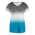 thumbnail image 5 of Camisas de Cuello de Tripulación de Manga Corta para las Mujeres Plisado Mangas de Ruffle, Cuello Redondo Casual Primavera Y Blusa de Verano, 5 of 5