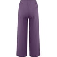 thumbnail image 5 of Women's Yoga Pants Casual Fashion Elegant Thin Solid Color Drawstring Wide Leg Pants with Pockets Comfy Loose Sweatpants, 5 of 6