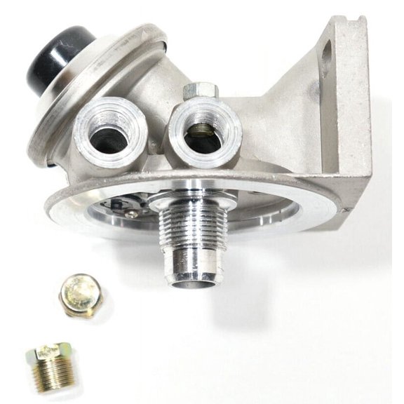 Diesel Fuel Filter Base Mount Priming Primer Pump 3/8" NPT Threaded 1-14 Spin On