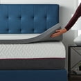 thumbnail image 6 of Lucid 2" Memory Foam Mattress Topper with Charcoal and Aloe Infusion, Twin-XL, 6 of 9