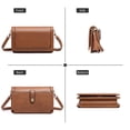 thumbnail image 5 of FALAN MULE Small Crossbody Bags for Women Cell Phone Purse Vegan Leather Shoulder Handbag Wallet with Card Slots, 5 of 6