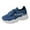 Blue, variant on Rokment Running Jogging Shoes for Women 2026 Spring Breathable Height Increasing Memory Foam Platform Slip on Tennis Walking Sneakers Black Size 7.5