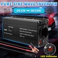 thumbnail image 4 of Pure Sine Wave Inverter 1500W/2200W/2600W Converter 12V To 220 230 12 Volts Solar Transformer Led Voltmeter Inversor ,Safety, 4 of 6