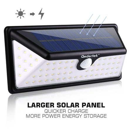 Qedertek Solar Motion Sensor Lights Super Bright 73 Led Waterproof Qedertek Solar Motion Sensor Lights Super Bright 73 Led Waterproof With On Both Sides