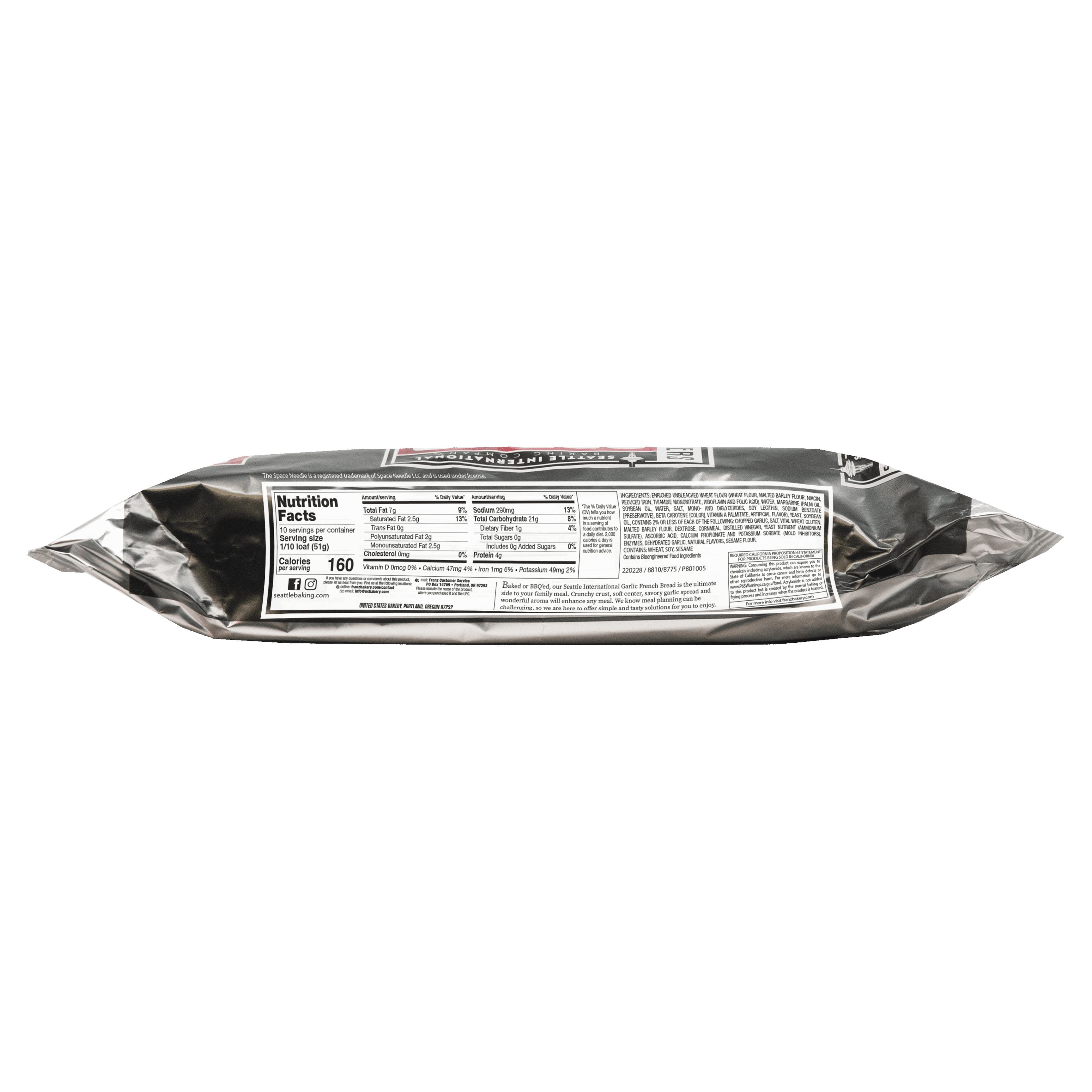 Seattle International Garlic French Bread Foil, 18 oz