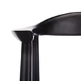 thumbnail image 6 of SAFAVIEH Juneau Modern Leather Woven Accent Chair, Black, 6 of 10