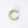 thumbnail image 6 of K-KED 26 Capital Initial Letter Pearl Gold Alphabet Brooch Pin Wedding Women Jewelry-Z, 6 of 9