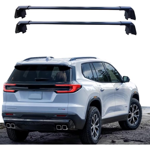 ROKIOTOEX Coyote Roof Rack Crossbars Fit for 2024-2025 Acadia Black Crossbars.