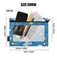 thumbnail image 3 of 2 Pack Pencil Pouch for 3 Ring Binder Smooth Zipper Folders with Pockets Clear Window Pencil Case Cloud and Star, 3 of 6