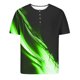 thumbnail image 5 of Mens Casual Pantalones Cortos Impresos Cuello Redondo Suéter Deportes Tee, Fitness Y Casual Hombres Camisetas, 5 of 5