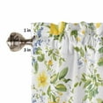 thumbnail image 5 of Summer Lemon Kitchen Valances for Windows 42x12 Inch Kitchen Curtains Valances Rod Pocket Watercolor Yellow Spring Floral Botanical Bathroom Window Valances for Window Treatment Decor, 5 of 6