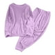 thumbnail image 2 of Conjunto de pijama de terciopelo grueso y cálido para mujer, de color liso y holgado, con pantalones de poliéster para invierno., 2 of 6