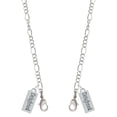 thumbnail image 1 of Silvertone Delighted Rectangle Silvertone Face Mask Necklace, 1 of 2