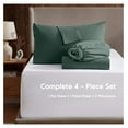 thumbnail image 2 of Full Size Sheet Sets - 4 Piece Full Size Sheets, Deep Pocket, Hotel Luxury, Extra Soft, Breathable and Cooling, Forest Green Sheets for Full Size Mattress, 2 of 9
