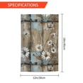 thumbnail image 2 of Rod-Free Courtyard Decorative Flag 12x18in Thick Fabric Four Seasons Universal Durable Not Easy To Fade Disassembly Convenient Turquoise Wood Farmhouse Sunflowers (5), 2 of 8