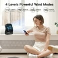 thumbnail image 3 of Desk Fan 4 Speeds Stronger Cooling Airflow Portable Small Fan Rechargeable Ultra Quiet Personal Mini Fan for Office,Bedroom,Home Kitchen Outdoor Activities Adjustable 360° Tilt Head, 3 of 7