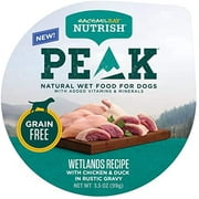 PEAK Nutrient Dense Wet Dog Food, 3.5 Ounce Tubs, Pack of 8, Grain Free