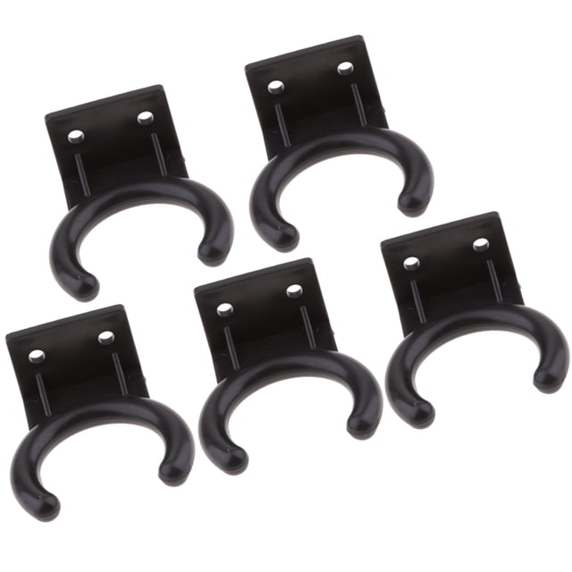 4x Micrófono con cable Gancho Soportes de pared Percha Accesorio para teléfono Plástico duradero CUTICAT Gancho para micrófono con cable