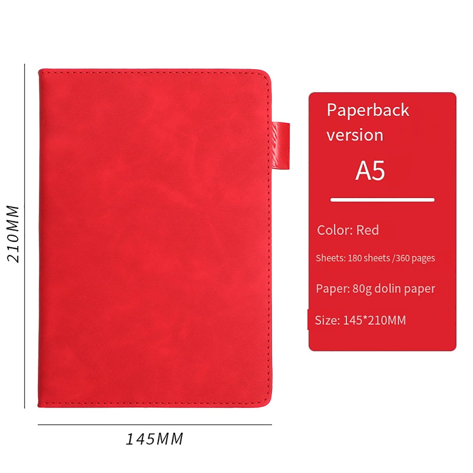 Hot Sell!Sketchbook,Notepad,Blank Journal Notebook A5:200 Or 360 Pages Thick Sketch Book for Women Men Hardcover Leather Unlined Journaling for Work,Study Supplies,Classroom Must Haves