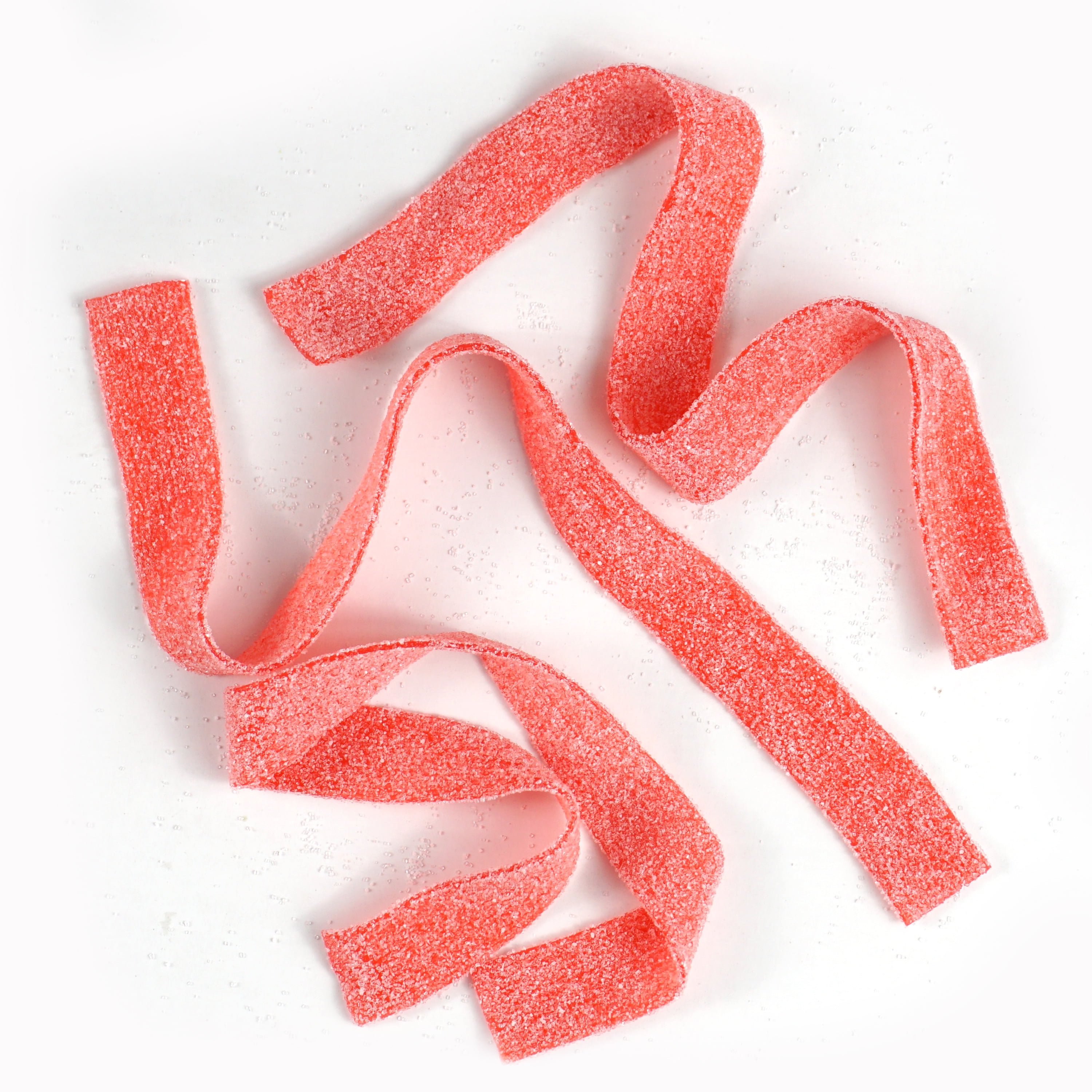 Strawberry Sour Belts, 42.3 Oz. Tub, Bulk Candy Bag, The Hampton Popcorn & Candy Company
