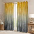 thumbnail image 2 of YST Abstract Ombre Window Curtains Dark Grey And Yellow Curtains & Drapes 42"Wx90"L Gradient Geometric Blackout Curtains Modern Silver Striped Wavy Line Window Treatments 2 Panels, 2 of 6