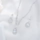 thumbnail image 5 of Conjunto de collar y pendientes para mujer, hermoso conjunto de joyas con diamantes de imitación, conjunto de collar para fiestas y aniversarios, 5 of 12