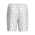 thumbnail image 7 of Daiia Cute Rabbit Mens Woven Stretch Pajama Short,Short Pajama Pants-3X-Large, 7 of 7