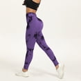 thumbnail image 5 of felwors Scrunch Lift Leggings for Women Tie Dye High Waist Seamless Workout Yoga Pants Ruched Booty Compression Tights (Dark Blue, XXXL), 5 of 9
