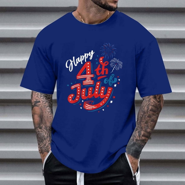 Tops para hombre, blusas y camisas de cuello redondo y manga corta para hombre, tops casuales de cuello redondo y manga corta con estampados especiales para hombre.