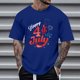 thumbnail image 1 of Tops para hombre, blusas y camisas de cuello redondo y manga corta para hombre, tops casuales de cuello redondo y manga corta con estampados especiales para hombre., 1 of 5