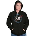 thumbnail image 3 of NASA Meatball Mars Japanese Translation Zip Up Hoodie Men's Women's Brisco Brands S, 3 of 6