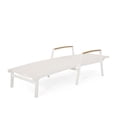 thumbnail image 3 of Christopher Knight Home Oxton Outdoor Aluminum Chaise Lounge (Set of 4) by  White, 3 of 4