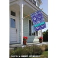 thumbnail image 4 of Toland Home Garden Purple Paws Welcome Dog Cat Pawprint Flag Double Sided 28x40 Inch, 4 of 5