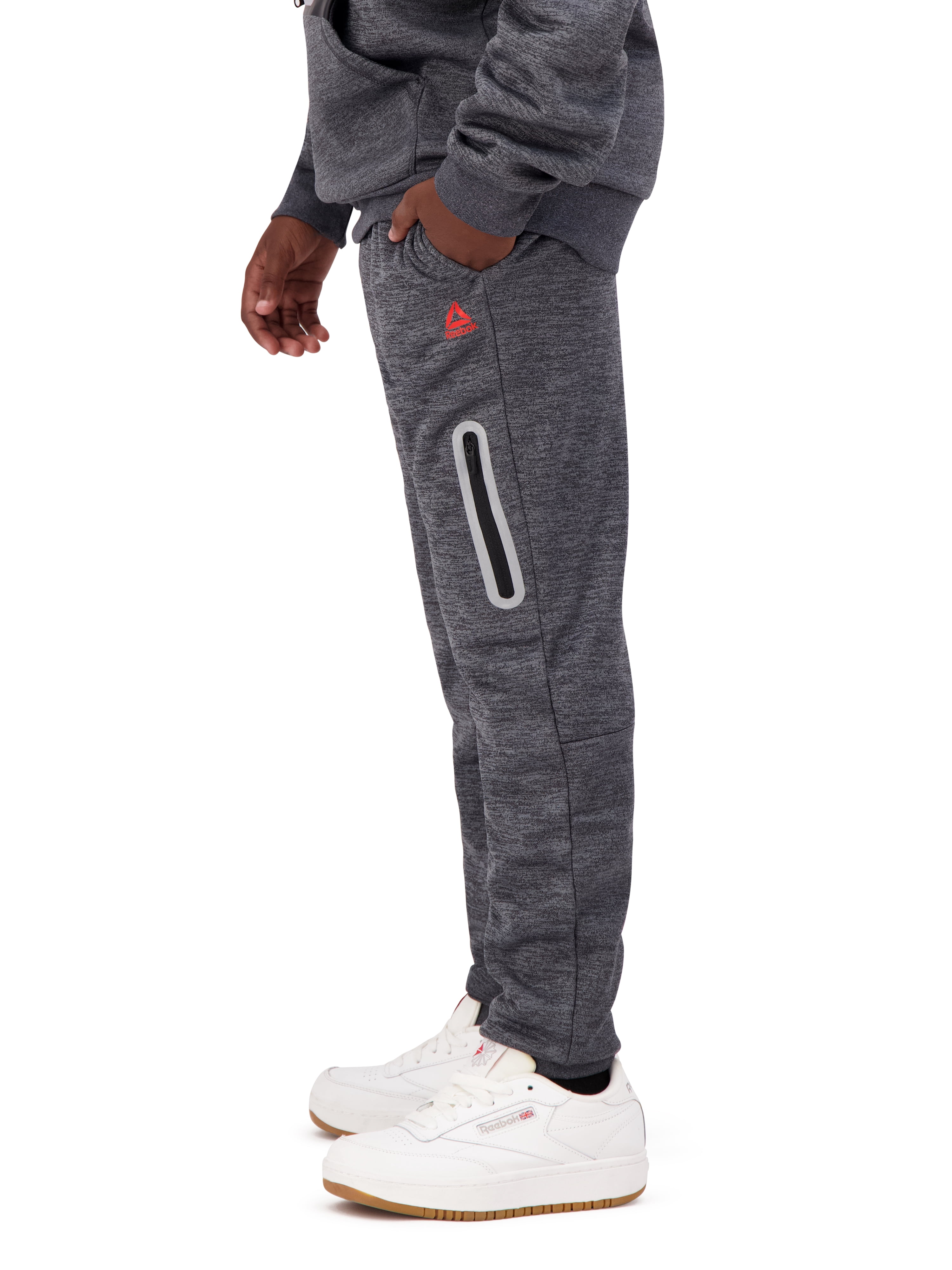 Reebok Boys Athletic Logo Pullover and Jogger Set, Sizes 4-18