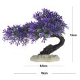 thumbnail image 2 of Acuario, decoración de pecera, 2 plantas artificiales para acuario, conjunto de árbol, decoración de pecera, 2 of 5