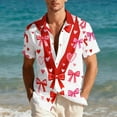 thumbnail image 4 of Awdenio Tshirts Shirts for Men Summer Beach Casual Short Sleeve Button Down Shirts Novelty Print Tropical Beach Shirts, 4 of 9