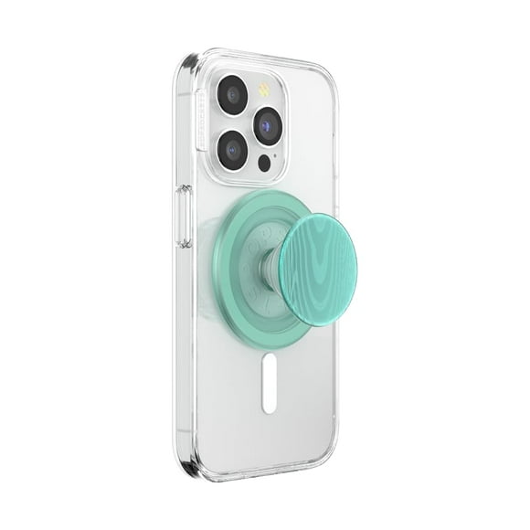Phone Grip PopSockets para iPhone MagSafe con soporte, color turquesa