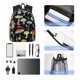 thumbnail image 4 of Fotbe Bright Mushrooms Mochila Ligera Casual para Laptop para Hombres y Mujeres, Mochila Impermeable de Uso Diario, Mochila para Universidad, 4 of 6