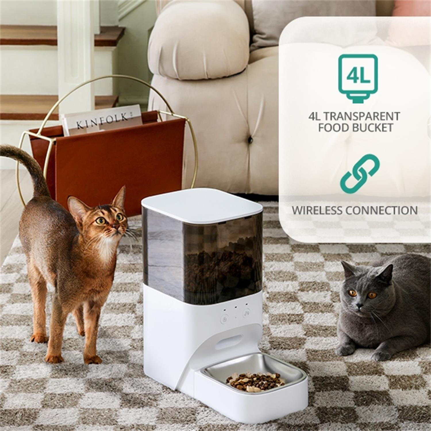 Pefilos 32" Dog Feeder Station with Stainless Steel Bowl, Dog Food Storage Container, Pull Out Pet Food Cabinet, White Pefilos 32" Dog Feeder Station with Stainless Steel Bowl, Dog Food Storage Container, Pull Out Pet Food Cabinet, White