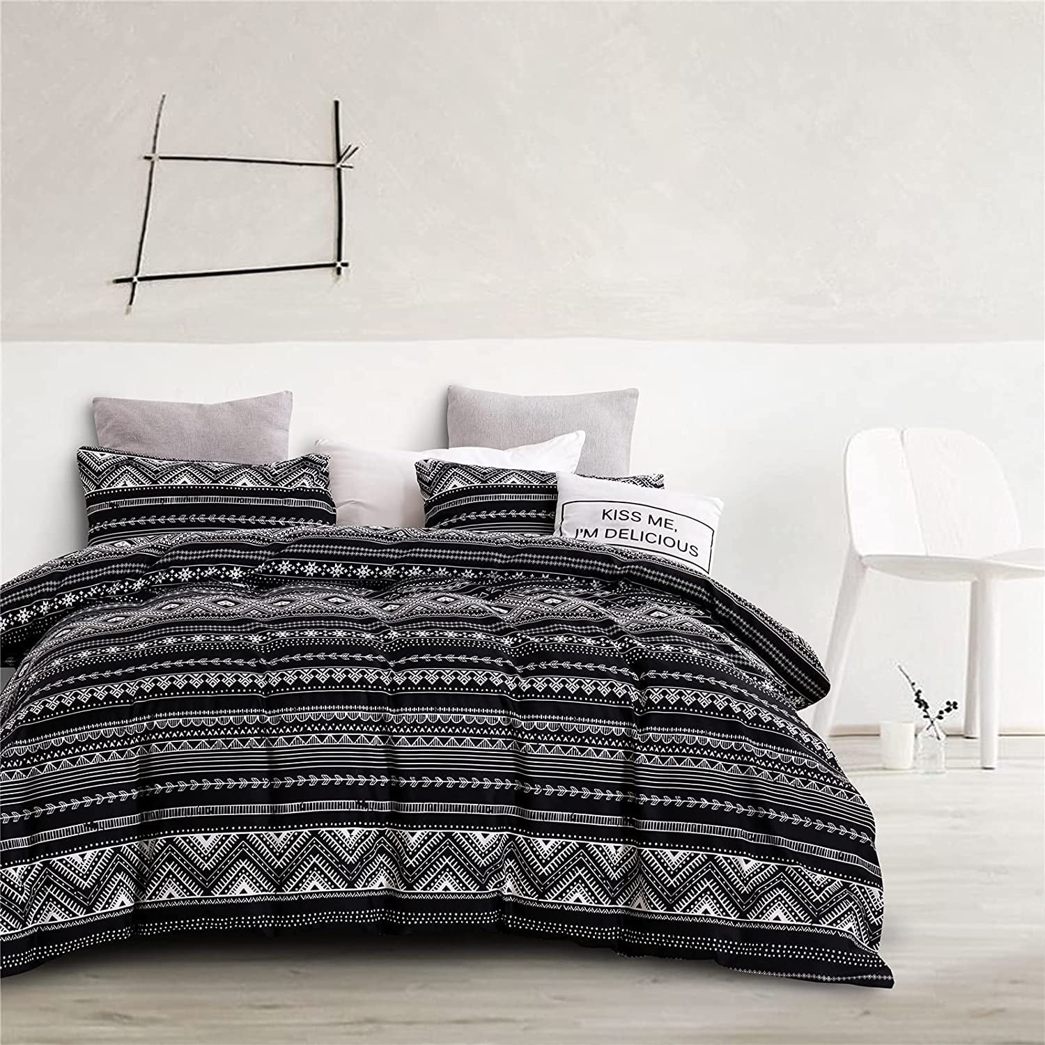 Black Duvet Cover King Size, Bohe 