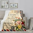 thumbnail image 2 of Gifts for Grandma from Grandkids, 50x60 Inch Throw Blanket for Nana Grammy, Birthday Gift for Grandma, Cozy Fleece Blanket for Granny Gigi, 2 of 6