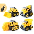 thumbnail image 1 of 4Pcs Hands-on Ability Plastic Cement DIY Detachable Engineering Vehicle Police Car for Children, 1 of 10